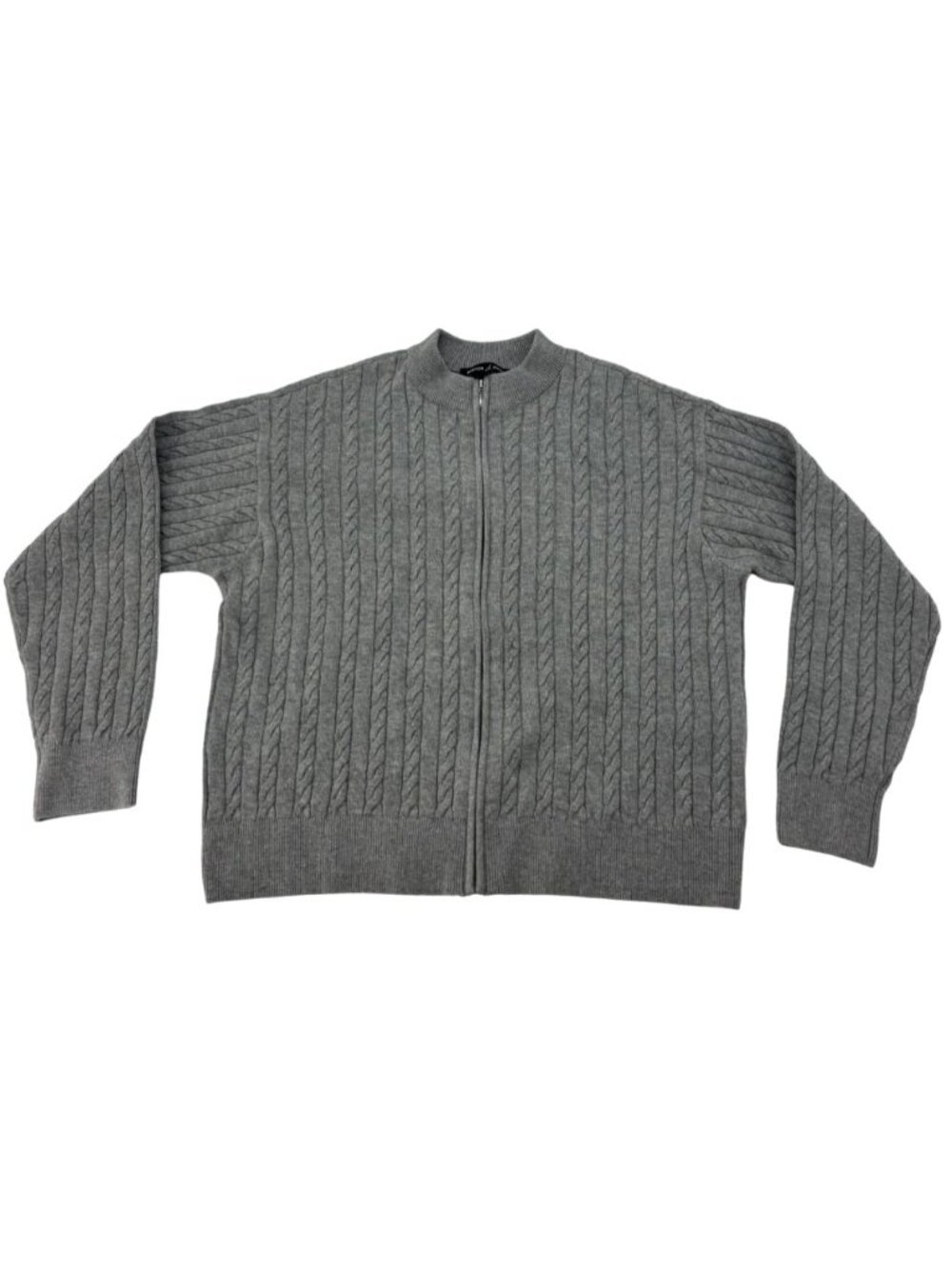 Nautica Women's Full Zip Sweater | Grey | Size Small